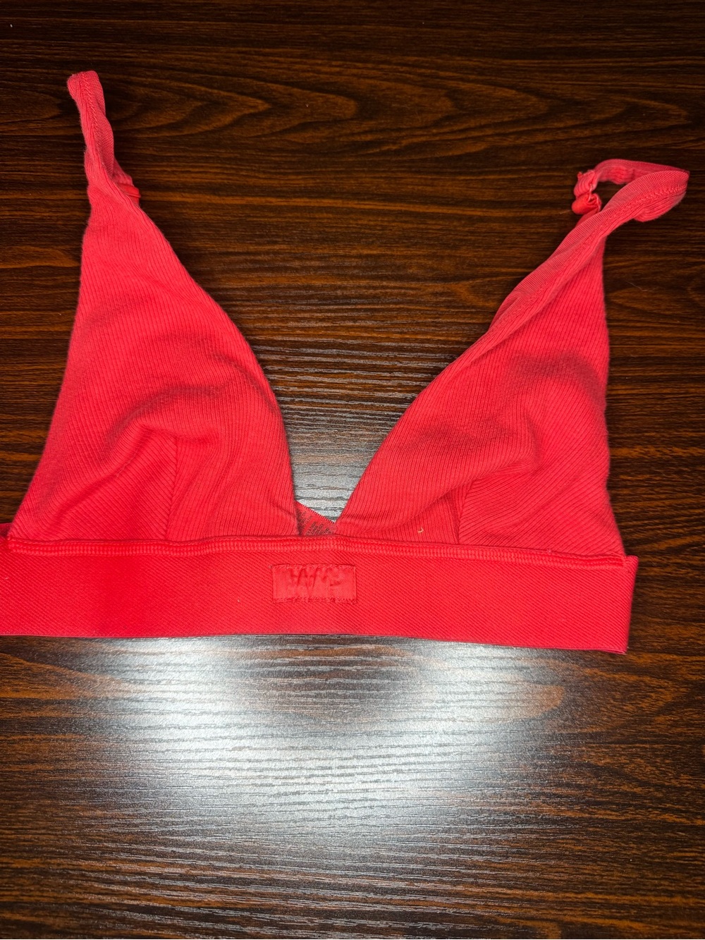 Women’s Red Wireless Triangle Bralette - Skims